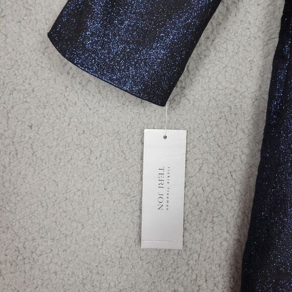 Rickie Freeman For Teri Jon Jacquard Off The Shoulder Gown Womens Size 16 - Picture 11 of 16